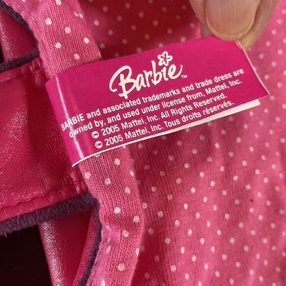 BARBIE Pink Fashion Vinyl Dog Coat Vest - Picture 6 of 9